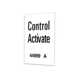 DECAL,LABEL, CONTROL ACTIVATE