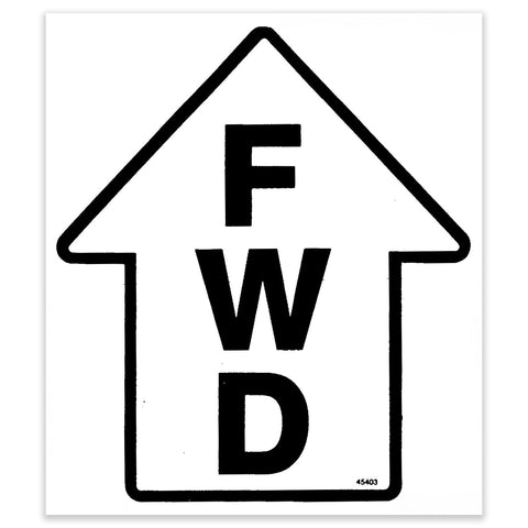 DECAL,FORWARD ARROW