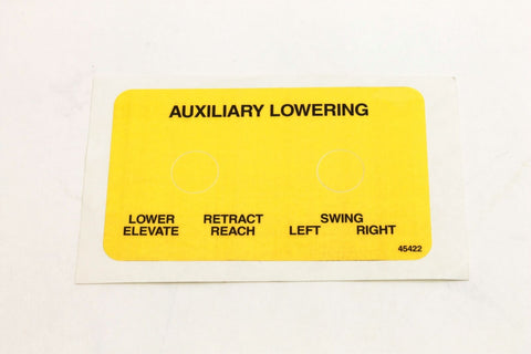 DECAL,AUXILIARY LOWER/RETRACT