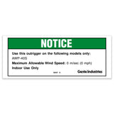 DECAL,NOTICE,40 IN OUTRIGGR,CE