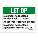 DECAL, NOTICE, SIDE FORCE/WIND