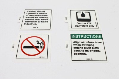 DECAL KIT,INSTRUCT,Z-60 DIESEL