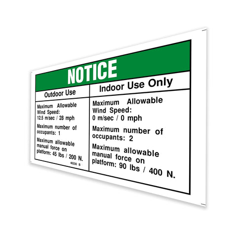 DECAL,NOTICE,MAN FORCE/WIND,CE