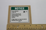 DECAL,NOTICE,ERROR LIGHT