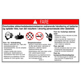 DECAL,DANGER,BATTERY SAFETY