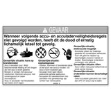 DECAL,DANGER,BATTERY SAFETY