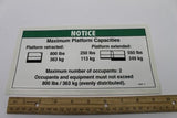 DECAL,NOTICE,MAX CAP 800 ANSI*