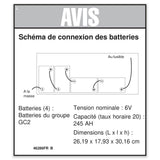 DECAL,NOTICE,BATTERY CONNECT