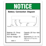DECAL,NOTICE,BATTERY CONNECT