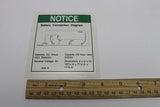 DECAL,NOTICE,BATTERY CONNECT