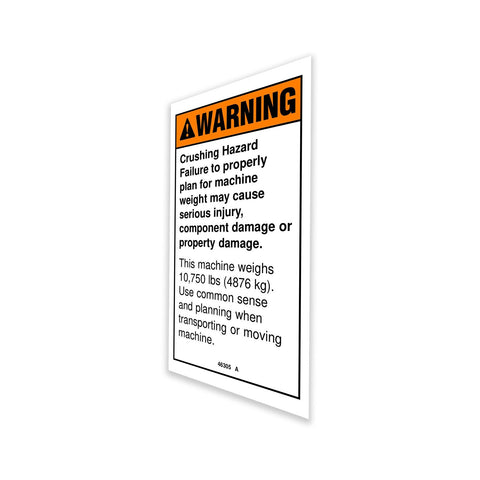 DECAL,WARNING,CRUSHING HAZ