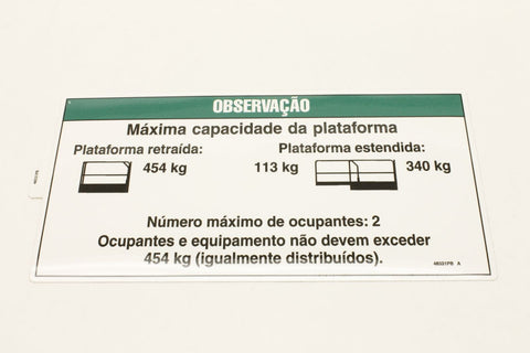 DECAL,NOTICE, MAX CAP 1000/250