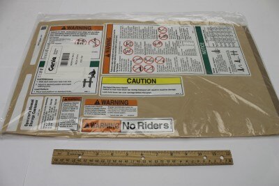 DECAL KIT, SAFETY/INST, SLA