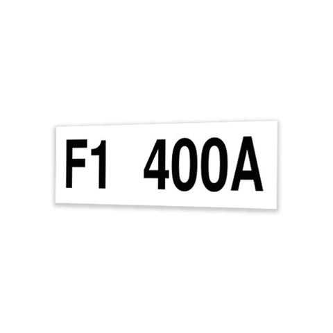 DECAL,LABEL,FUSE,F1,400A