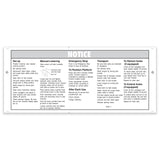 DECAL, NOTICE, OPER INST, GCP