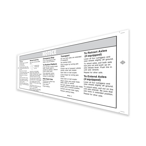 DECAL, NOTICE, OPER INST, GCP