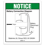 DECAL,NOTICE,BATTERY CONNECT