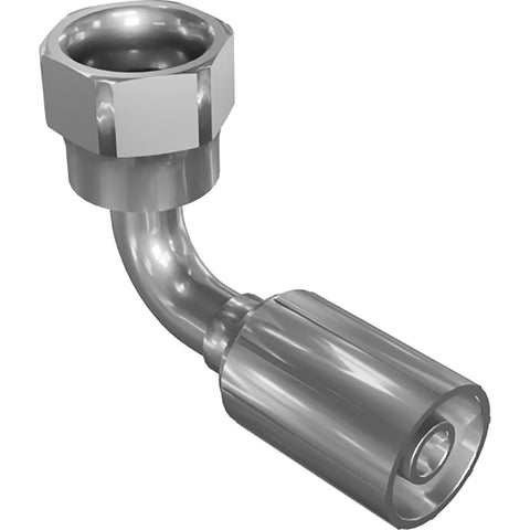 HOSE END,FEM SW,90D,ORFS,-8-6