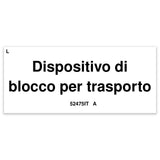 DECAL, LABEL, TRANSPORT TIEDOWN, I