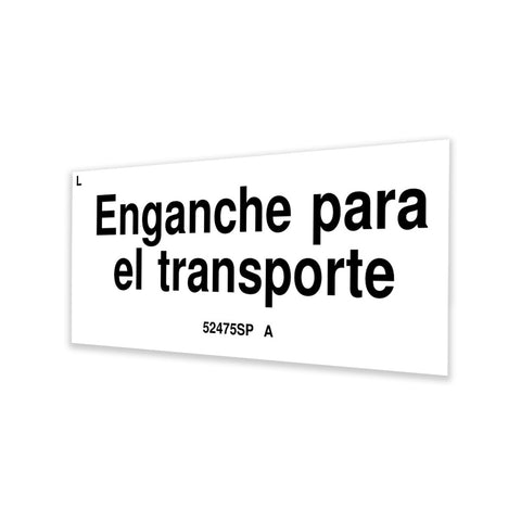 DECAL, LABEL, TRANSPORT TIEDOWN, S