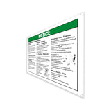 DECAL, NOTICE, OPERATOR INSTRUCTIO