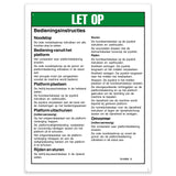 DECAL,OPERATING INST,RUNABOUT