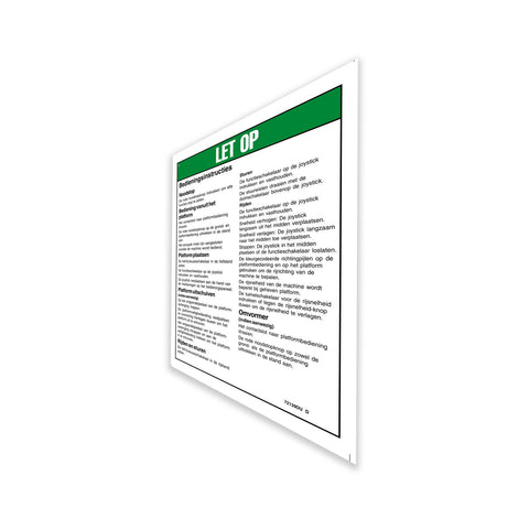 DECAL,OPERATING INST,RUNABOUT
