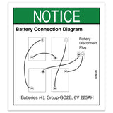 DECAL,BATTERY CONN DIAG,GR
