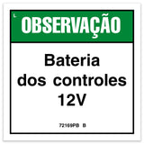 DECAL,LABEL,CONTROLS BATTERY