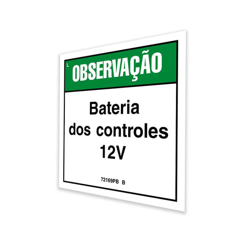 DECAL,LABEL,CONTROLS BATTERY