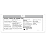 DECAL,NOTICE, OPER. INST,GRND.
