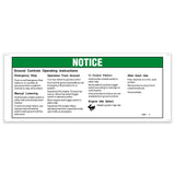 DECAL,NOTICE,OPER. INST,GRND**
