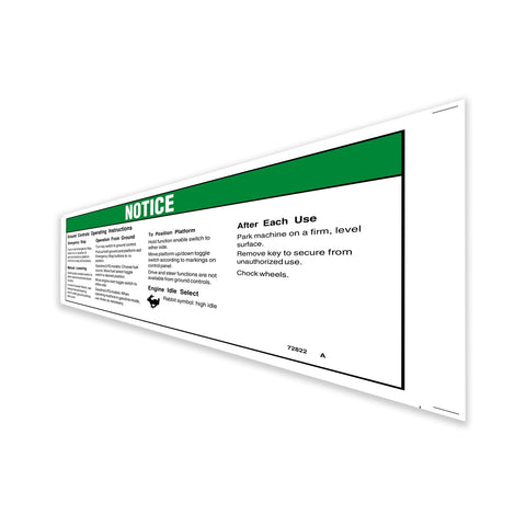 DECAL,NOTICE,OPER. INST,GRND**