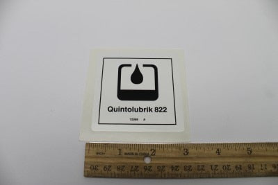 DECAL,LABEL,QUINTOLUBRIK