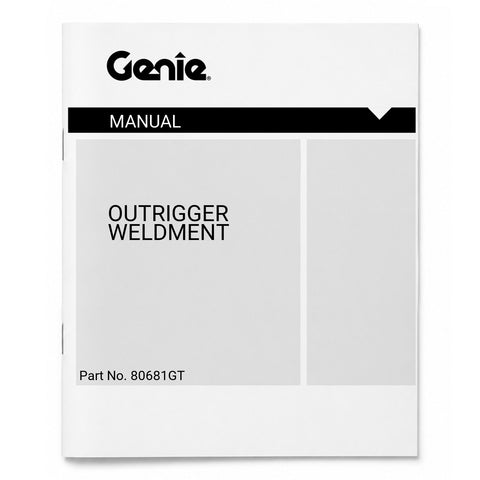 OUTRIGGER WELDMENT,MANUAL***