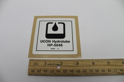 DECAL,LABEL,UCON HYDROLUBE