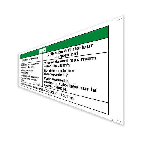 DECAL, NOTICE, SIDE FORCE CE