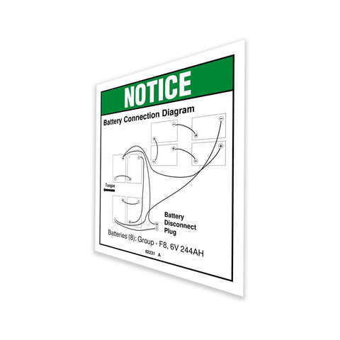 DECAL,NOTICE,BATTERY CONNECT