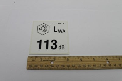 DECAL,LABEL,113 DB***