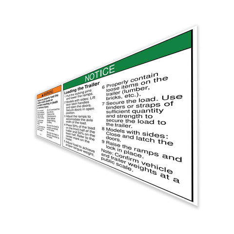 DECAL,WARNING,LOAD SAFETY,GT