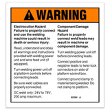 DECAL,WARNING,WELD SAFETY/INS*