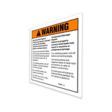 DECAL,WARNING,WELD SAFETY/INS*