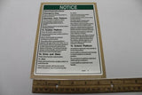 DECAL,NOTICE,PLATFORM OPER INS