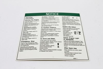 DECAL,NOTICE,OPER INST.IC***