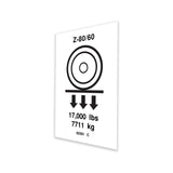 DECAL, LABEL, WHEEL LOAD Z80
