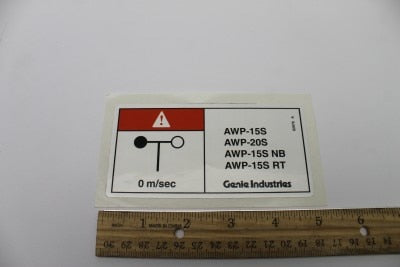 DECAL,DANGER,20 IN OUTRIGGR,CE