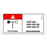 DECAL,DANGER,75 IN OUTRIGGR,CE