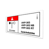 DECAL,DANGER,75 IN OUTRIGGR,CE
