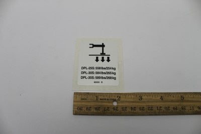 DECAL,LABEL,OUTRIGGER LOAD DPL