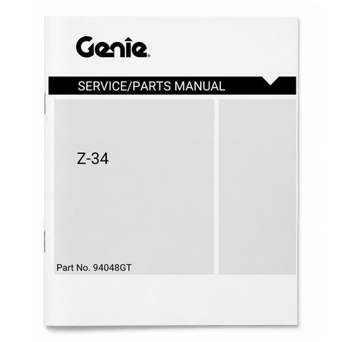 SERV/PART MANUAL,Z34IC